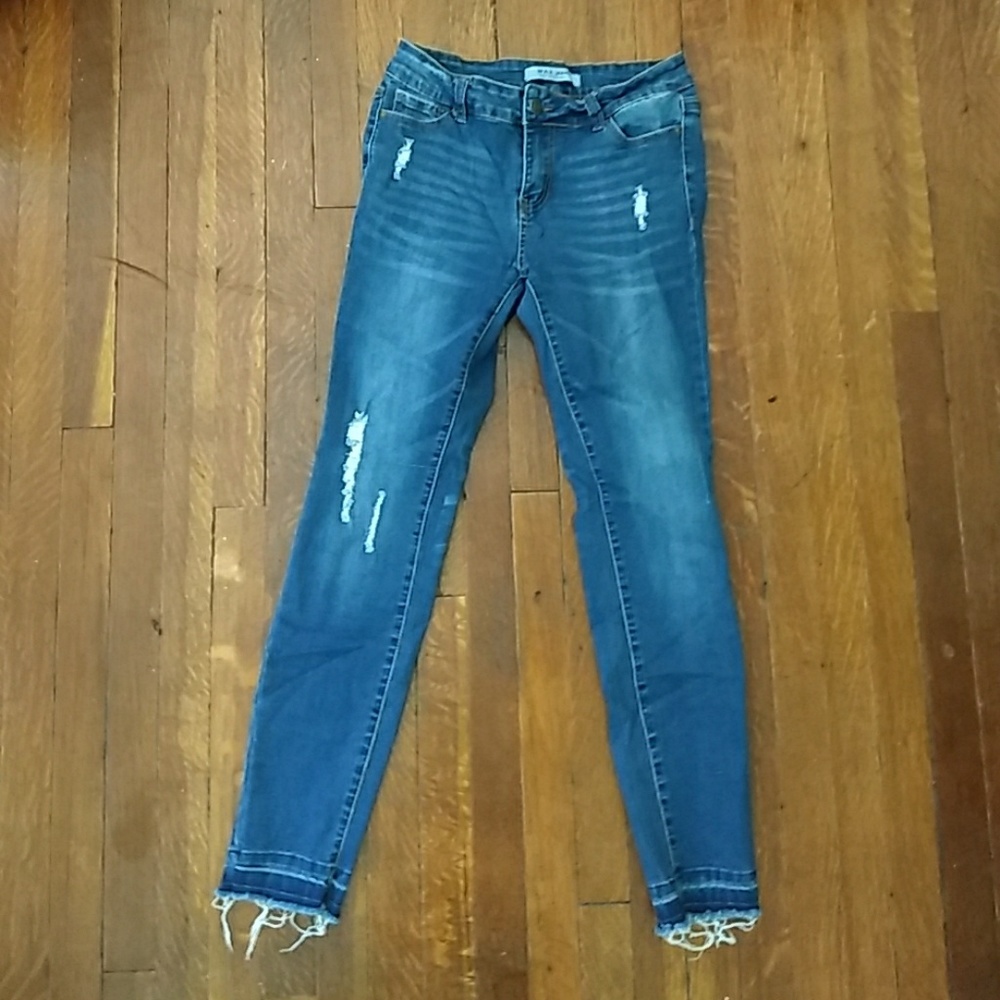 Wax skinny jeans